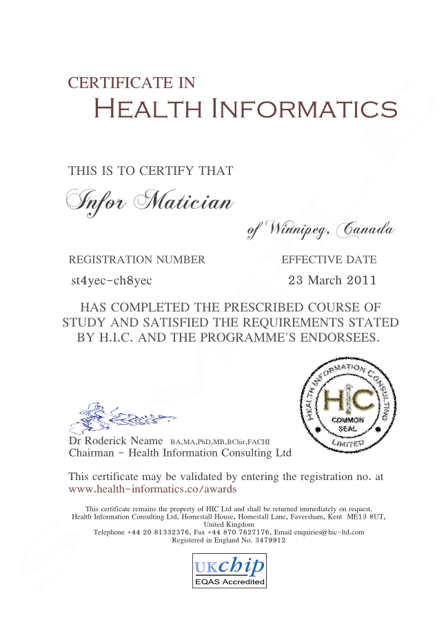 ba certificate format