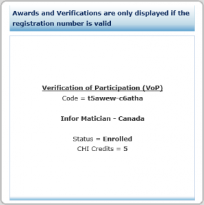Example of Verification of Participation (VoP) lookup