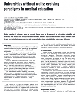 Universities without walls